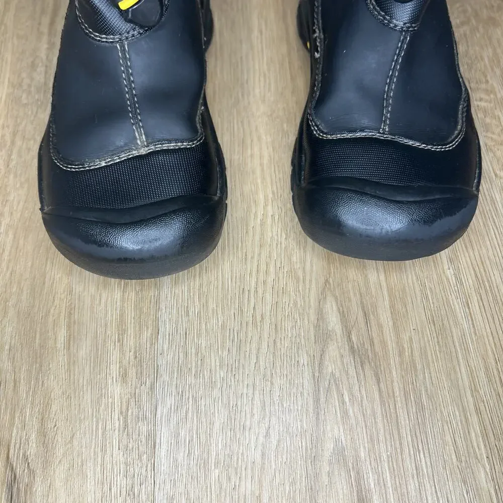 Keen Kids 1 Boots Pull On Side Zip Waterproof Black Leather Unisex Outdoors